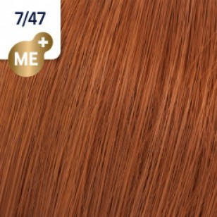 Wella Koleston Perfect ME+ -  Дълготрайна крем-боя за коса 7/47 Средно русо червено кафяво 60 ml